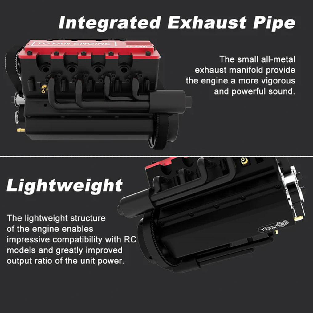 Desktrim™ | DIY V8 Engine Model That Run 28cc Gasoline/Nitro Engine KIT FS-V800