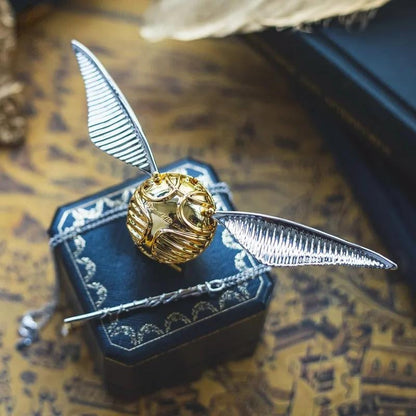 Desktrim™ | Magical Harry Potter Golden Snitch Ring Box