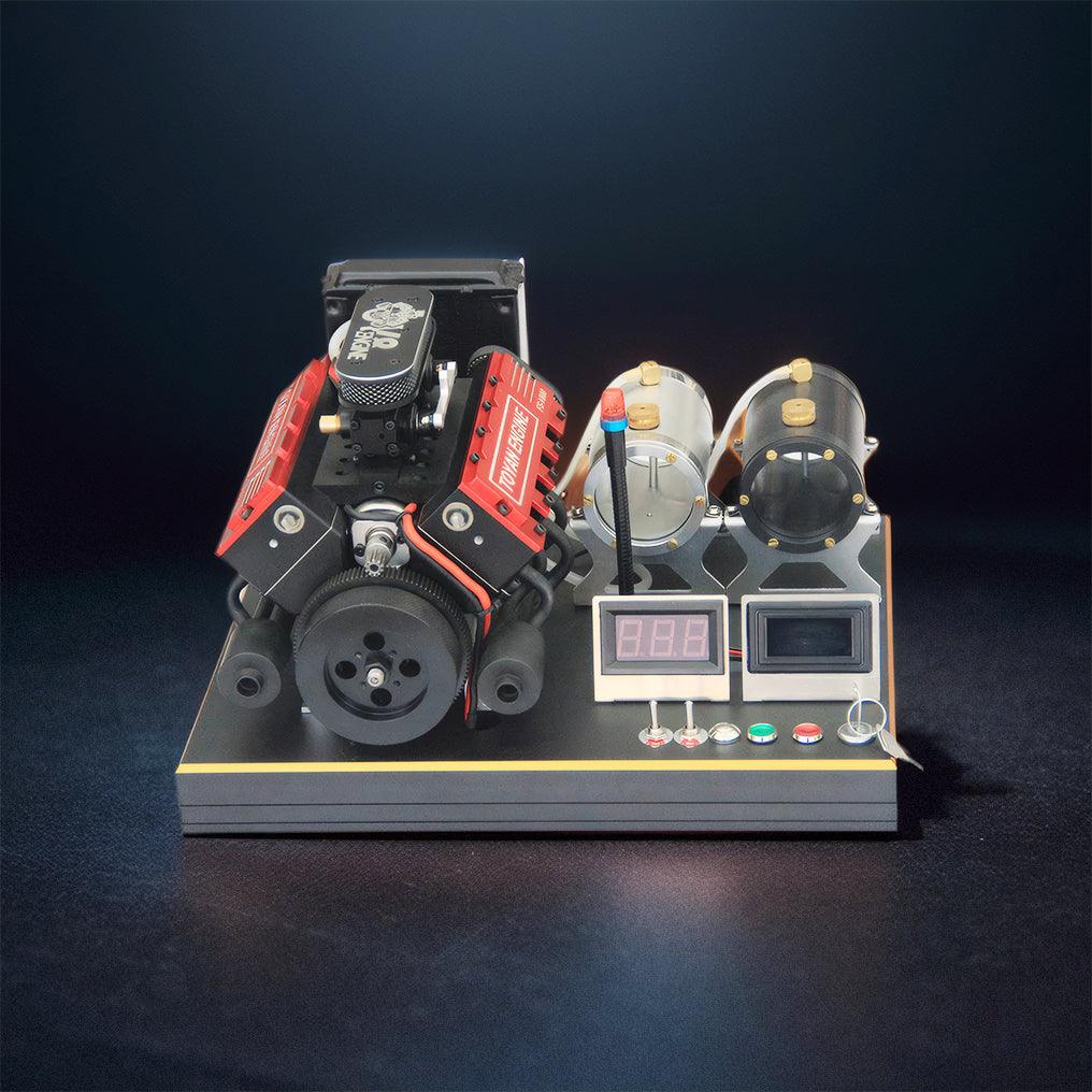 Desktrim™ | DIY V8 Engine Model With Starter Kit That Run 28cc Gasoline/Nitro Engine KIT FS-V800