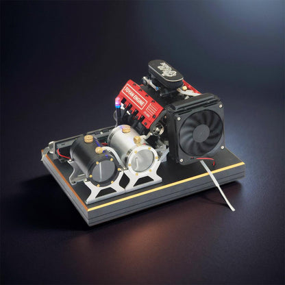 Desktrim™ | DIY V8 Engine Model With Starter Kit That Run 28cc Gasoline/Nitro Engine KIT FS-V800