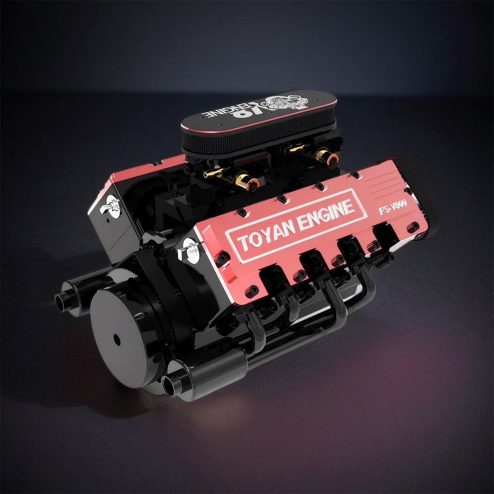 Desktrim™ | DIY V8 Engine Model With Starter Kit That Run 28cc Gasoline/Nitro Engine KIT FS-V800