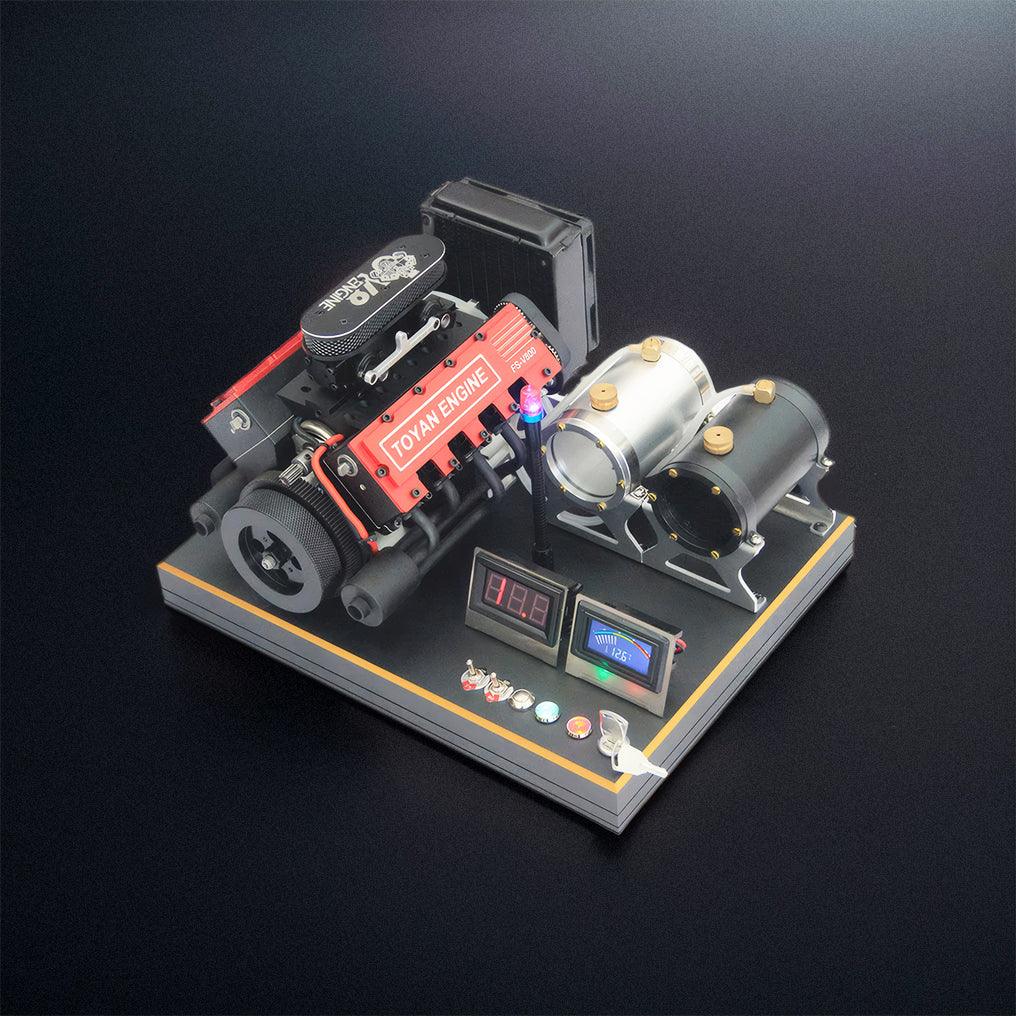 Desktrim™ | DIY V8 Engine Model With Starter Kit That Run 28cc Gasoline/Nitro Engine KIT FS-V800