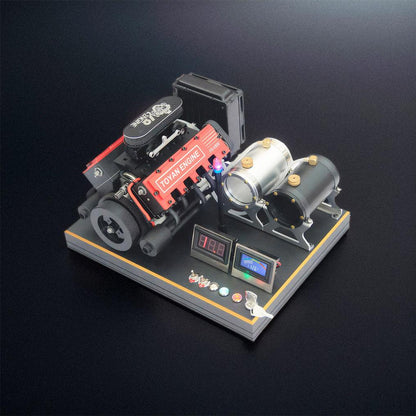 Desktrim™ | DIY V8 Engine Model With Starter Kit That Run 28cc Gasoline/Nitro Engine KIT FS-V800