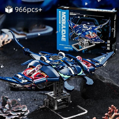 Desktrim™ | Mechanical Devil Fish Building Blocks Set