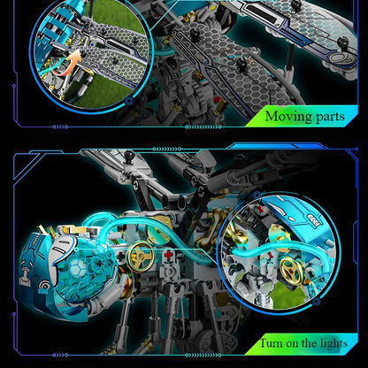 Desktrim™ | Mechanical Dragonfly Building Blocks Set