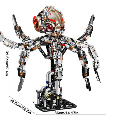 Desktrim™ | Mechanical Octopus Building Blocks Set
