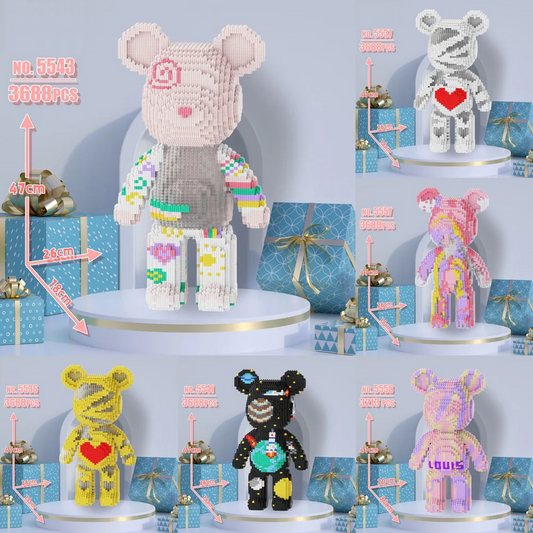 Desktrim™ | 3688 Piece Oversized Bear Character DIY Gift Model - Building Blocks Set