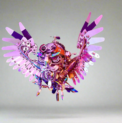 Desktrim | 3D Nocturnal Owl DIY Steampunk Metal Assembly Animal Model