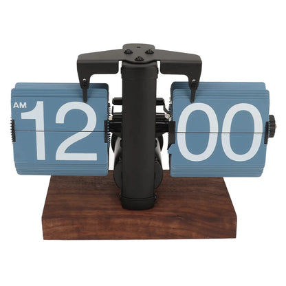 Retro Flip Down Clock with Automatic Rotating - Digital Desk Clock Vintage Table Clock Home Decor
