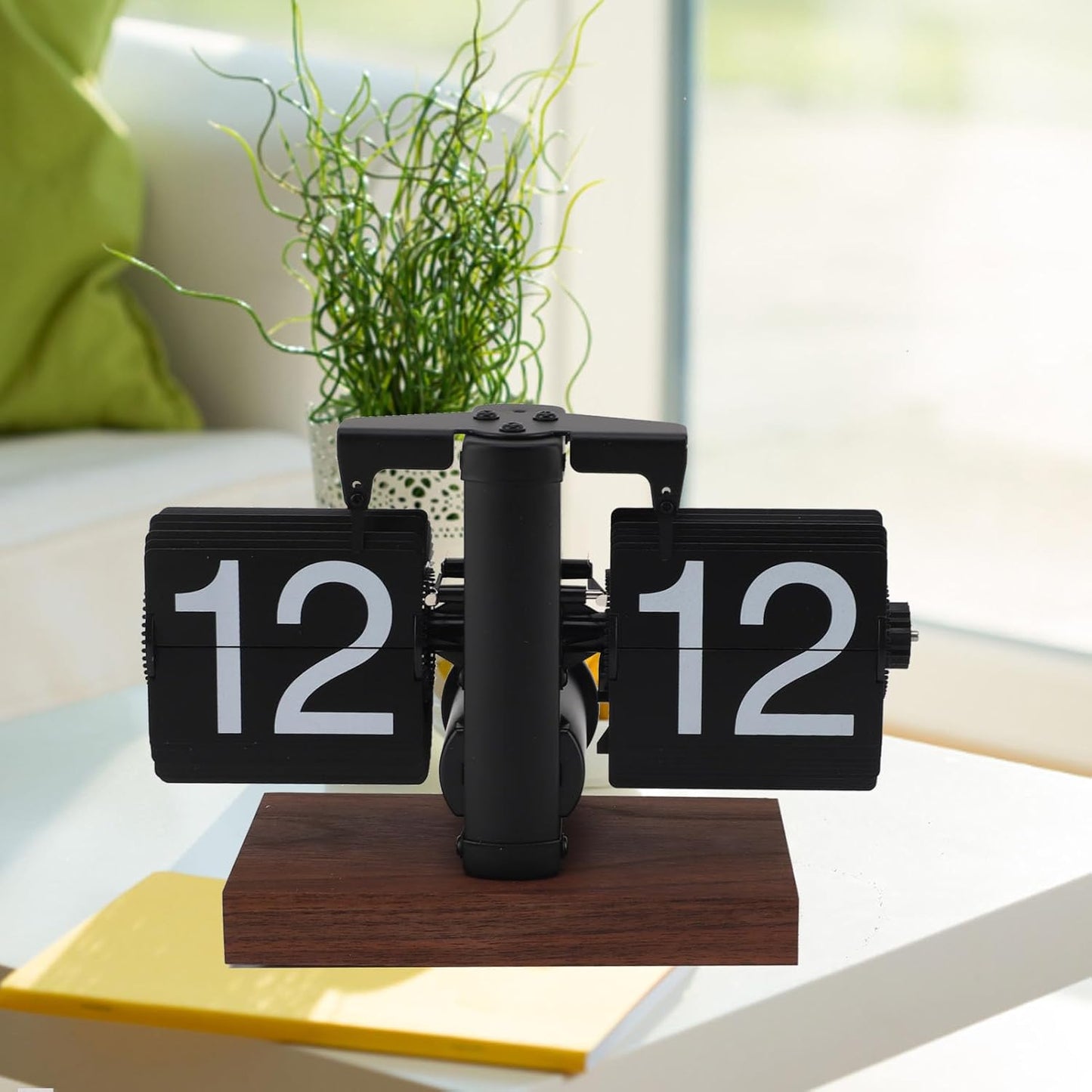 Retro Flip Down Clock with Automatic Rotating - Digital Desk Clock Vintage Table Clock Home Decor