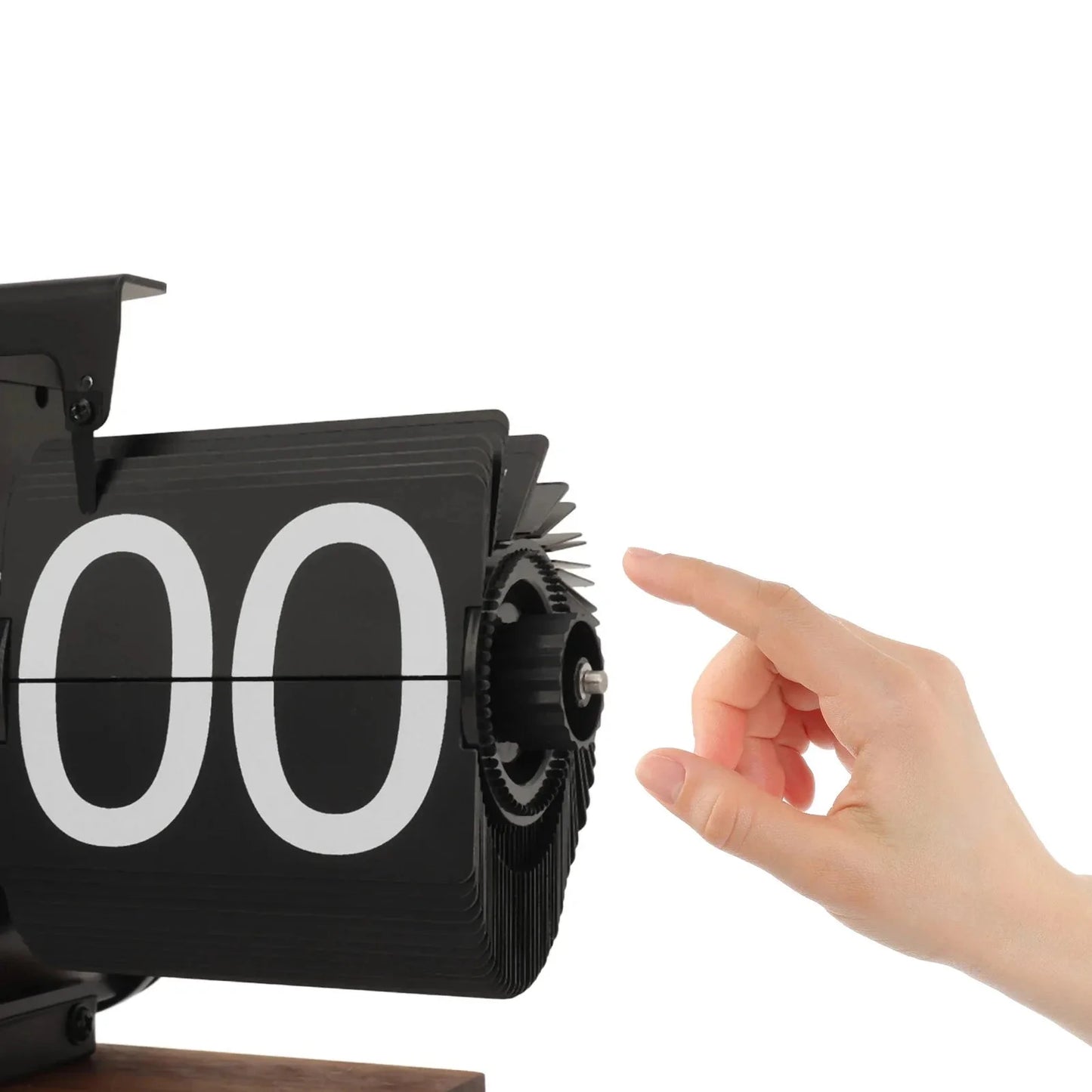 Retro Flip Down Clock with Automatic Rotating - Digital Desk Clock Vintage Table Clock Home Decor