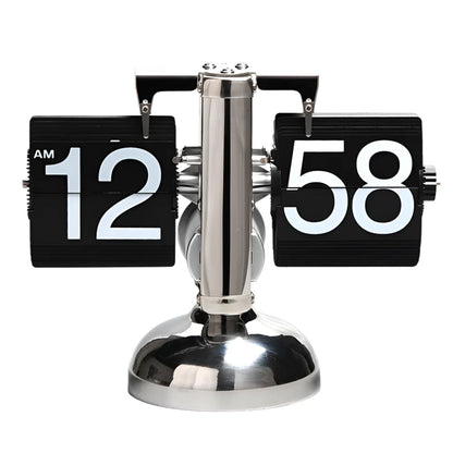Retro Flip Down Clock with Automatic Rotating - Digital Desk Clock Vintage Table Clock Home Decor