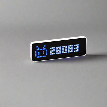 Smart Pixel Clock Followers Counter Display with Weather Station & Social Media Tracker