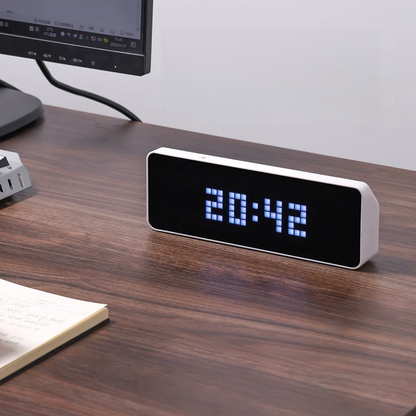 Smart Pixel Clock Followers Counter Display with Weather Station & Social Media Tracker