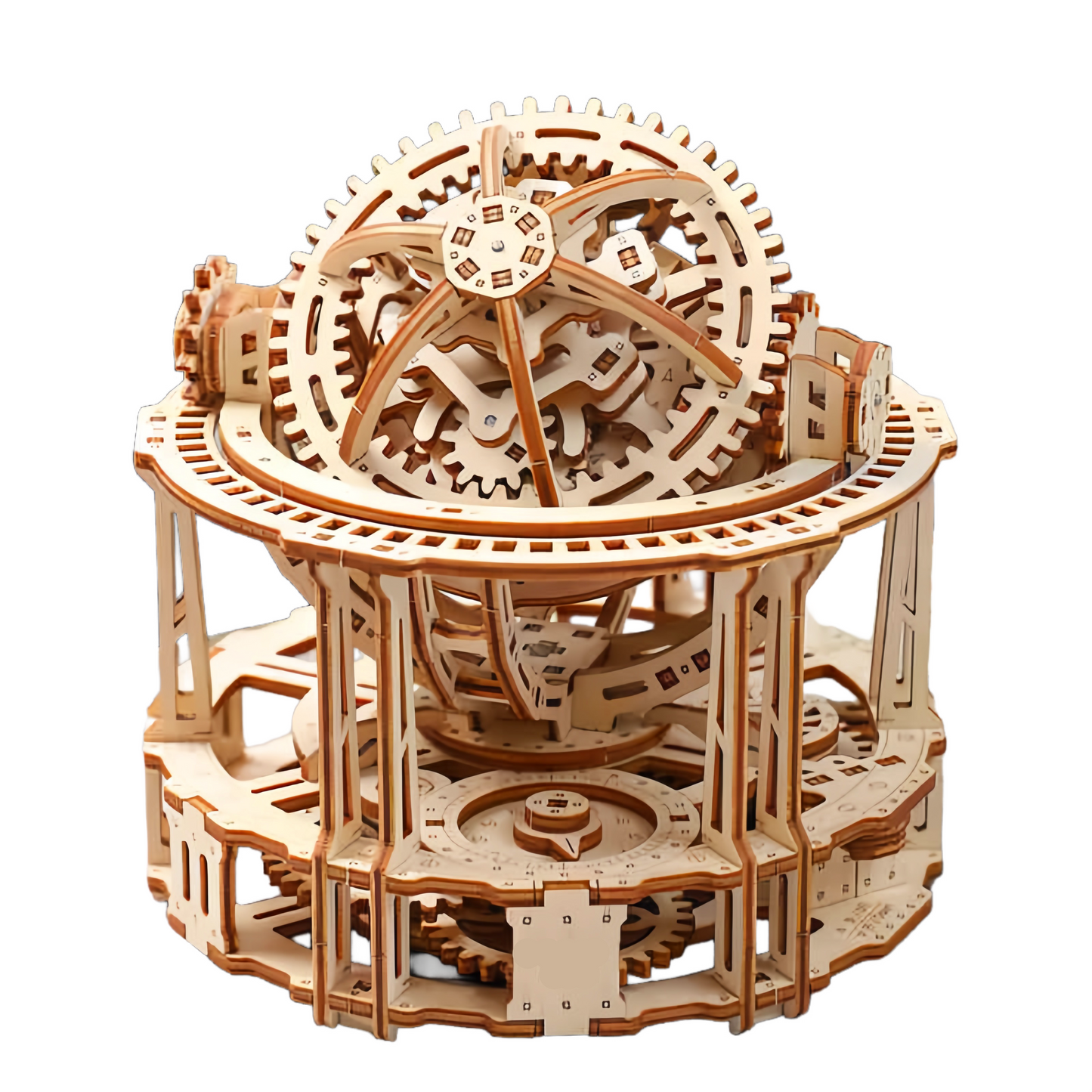 Desktrim™ | Spherical Tourbillon Chronograph - Mechanical Wooden Clock Kit