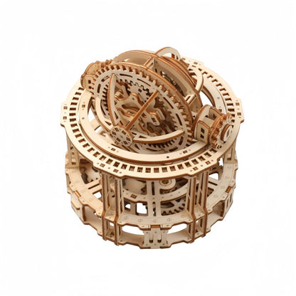 Desktrim™ | Spherical Tourbillon Chronograph - Mechanical Wooden Clock Kit