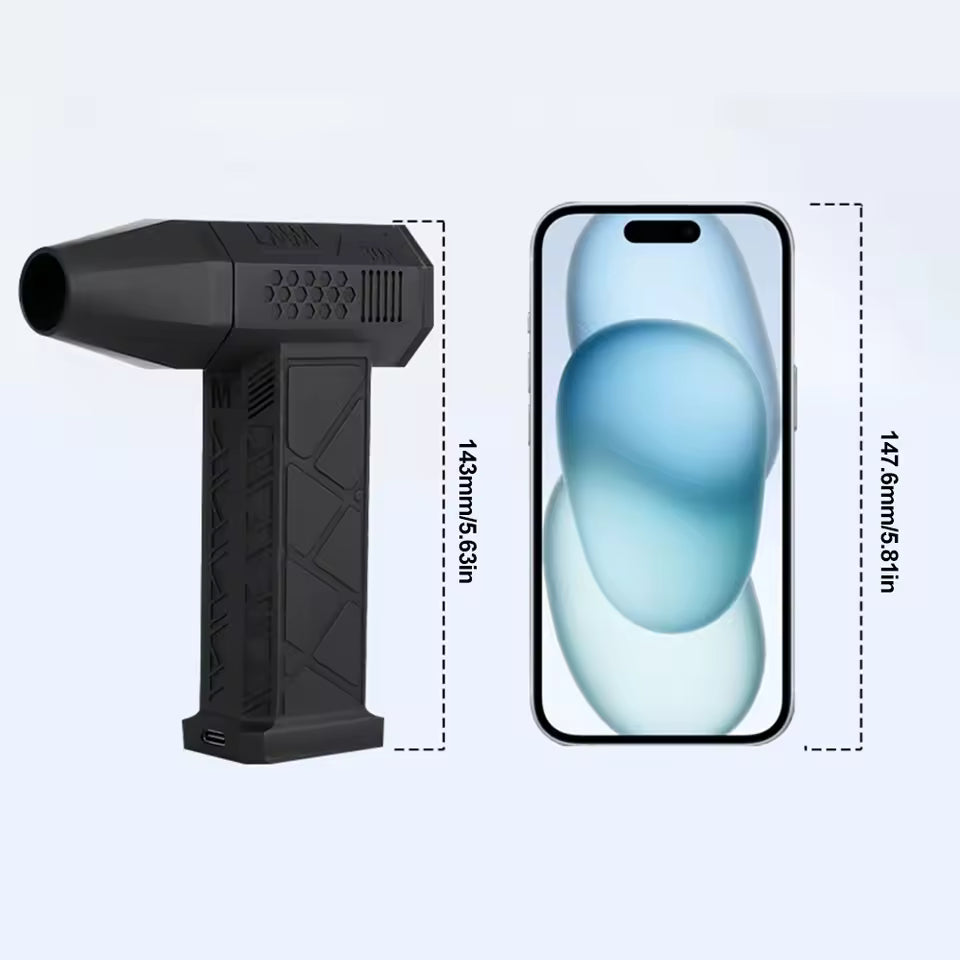 Desktrim™ | X3 TurboJet 130000RPM Brushless Cordless Air Blower Car Dryer Dust Cleaner with LED Light