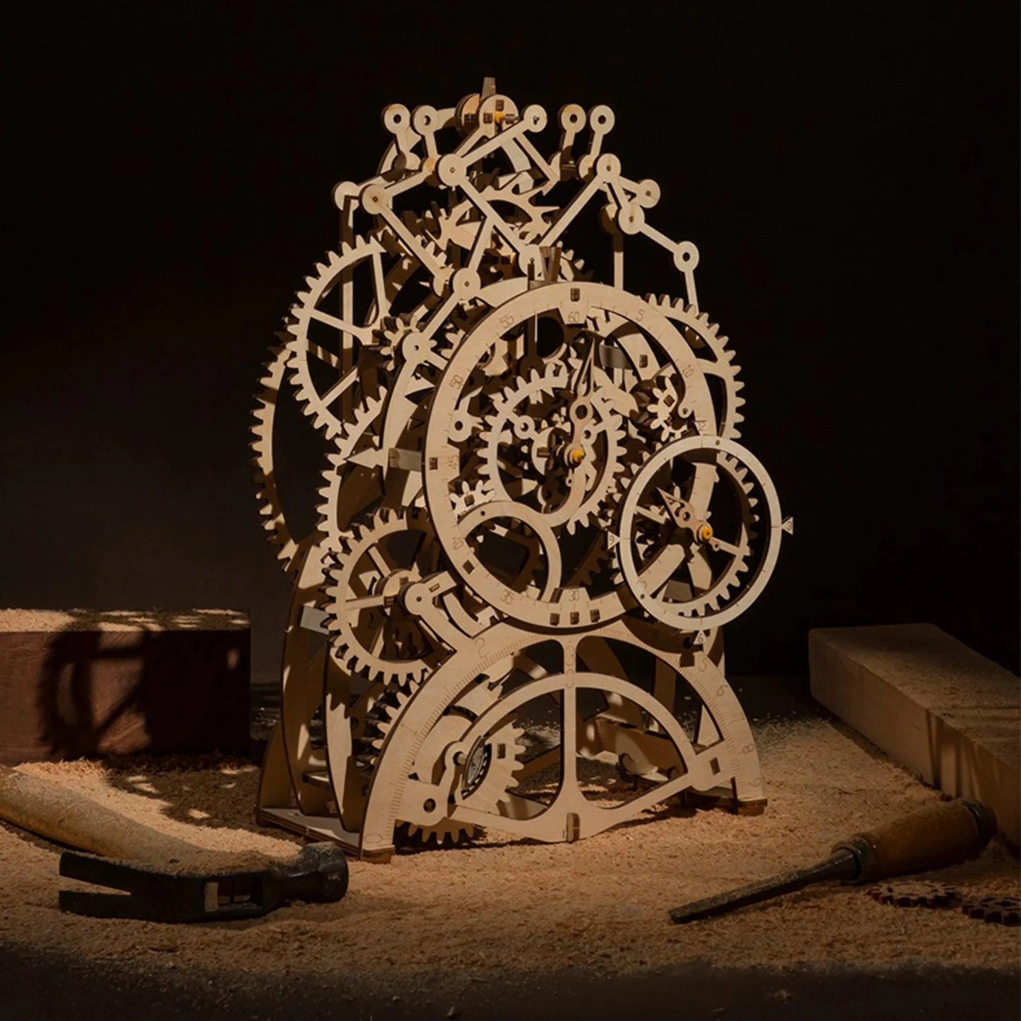 Desktrim™ | Temporal Craftsman Functional Wooden Pendulum Clock Kit