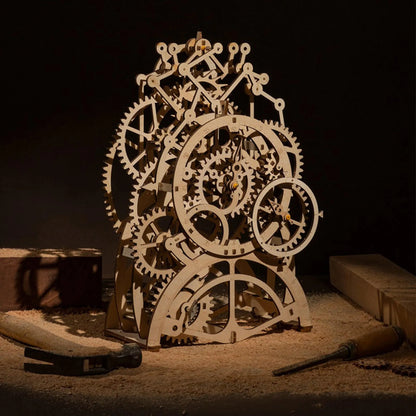 Desktrim™ | Temporal Craftsman Functional Wooden Pendulum Clock Kit