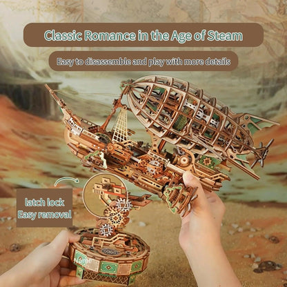 Desktrim™ | Sailing In Fog - 3D Mechanical Airship Puzzle