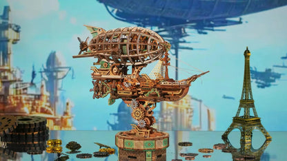 Desktrim™ | Sailing In Fog - 3D Mechanical Airship Puzzle