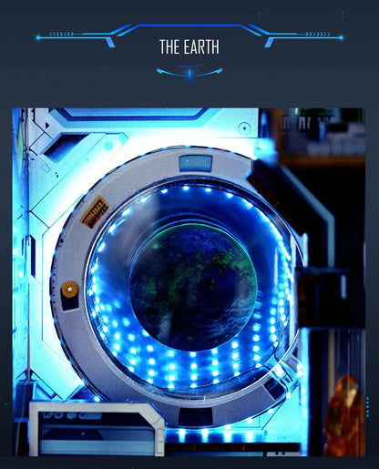 Desktrim™ | Diy Book Nook Shelf - Alien Hub Sci-Fi