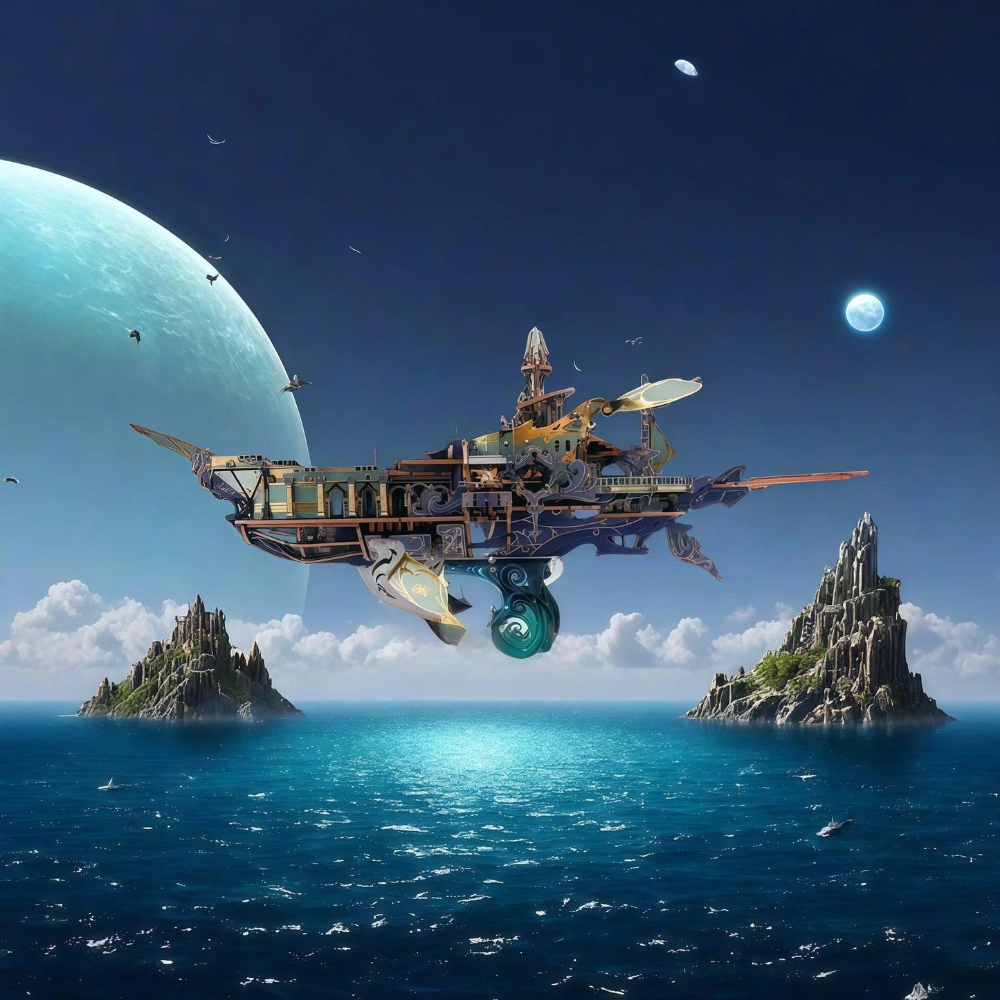 Desktrim™ | Stellar Abyss Voyager 3D Wooden Puzzle