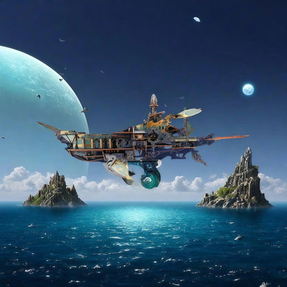 Desktrim™ | Stellar Abyss Voyager 3D Wooden Puzzle