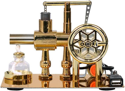 Desktrim™ | Educational Stirling Engine Generator with LED Power Display