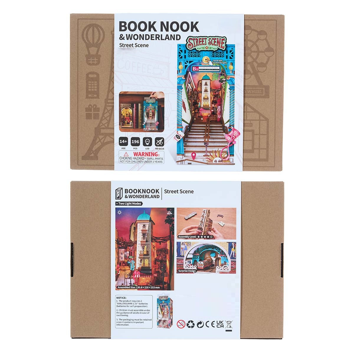 Desktrim™ | Diy Book Nook Shelf - LED Street Scene Bookshelf Insert